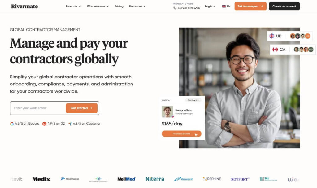 Rivermate contractors Payment